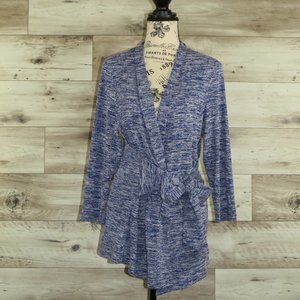 Halston* Women's Long Sleeve Open Waist Tie Cardigan Sweater~ Size Medium‎